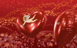 день святого валентина, день всех влюблённых, праздники, любовь, валентинки, цветы, бабочки, сердце, воздушный шарик