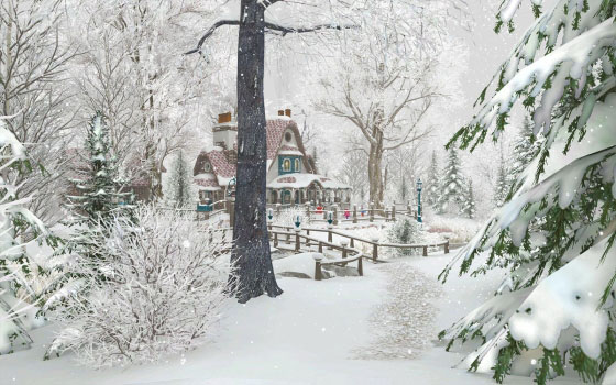 Winter Cottage Скриншот