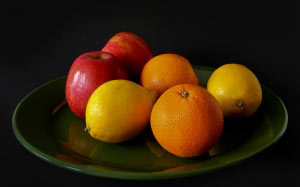 fruit, apple, vitamins, sweet, oranges, food