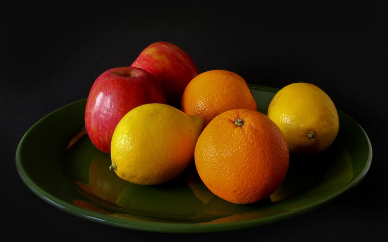 фрукты, яблоко, витамины, сладкий, апельсины, питание, еда