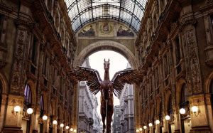 Милан, пегас, галерея, статуя