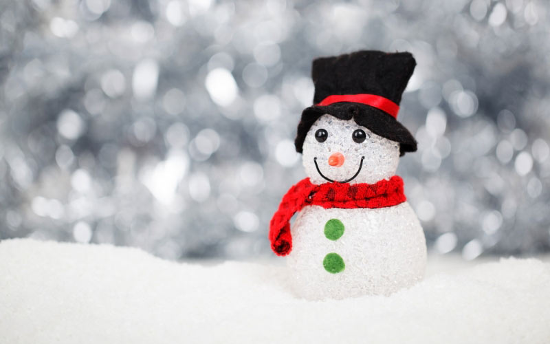 снеговик, зима, Рождество, Новый год