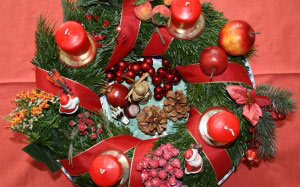 christmas, xmas, new year, holidays, wreath, decoration