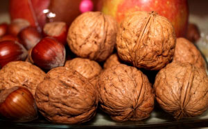 hazelnuts, walnuts, food, new year, christmas, holidays, xmas