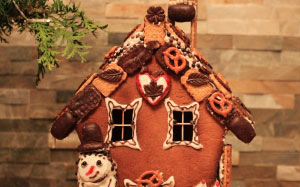 New year, Christmas, Xmas, holidays, food, gingerbread house