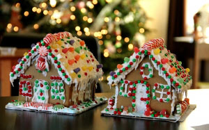 New year, Christmas, Xmas, holidays, food, baking, gingerbread, gingerbread house