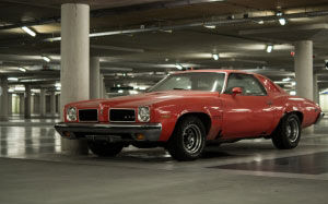 car, parking, deck, pontiac, muscle car, GTO