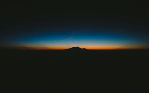 meru west, tanzania, night, sunset, evening, dawn, stratovolcano, volcano