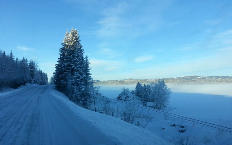 норвегия, зима, снег, мороз, холод, пейзаж, природа, январь