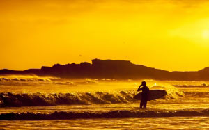mexico, surf, sea, ocean, sunset, waves, beach
