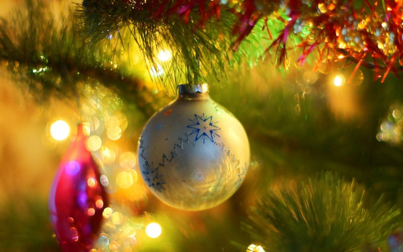 christmas tree, decorations, ornament, lights, sparkling, festive, bright, indoors, glowing, xmas
