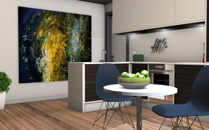 kitchen, living room, apartment, computer graphics, rendering, architecture, 3d visualization, real estate, 3d model, 3d design, virtual, interior
