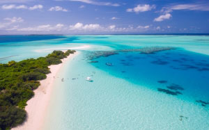 maldives, tropics, tropical, view, sky, clouds, vacation, travel, sea, ocean, water, beach, paradise