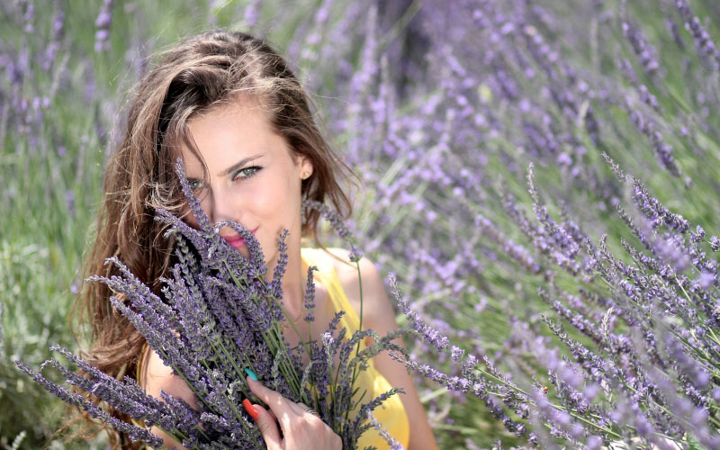 girl, beautiful, person, woman, people, flowers, nature, face