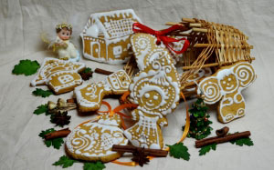 new year, gingerbread, christmas, cookies, dessert