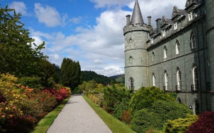 scotland, highlands, inveraray castle, history, garden, architecture
