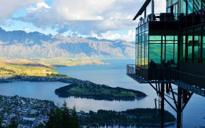 высоко, новая зеландия, озеро, горы, пейзаж, природа, вид, здание