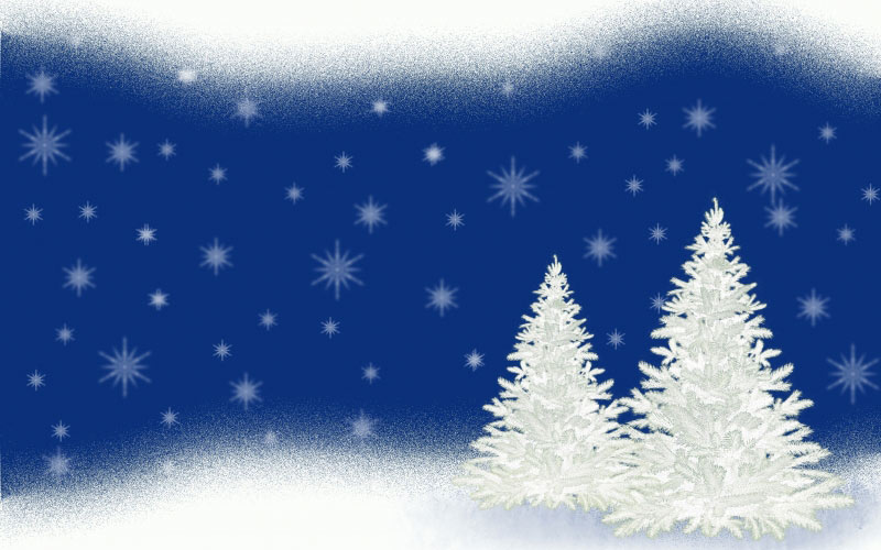 новогодняя елка, новый год, новогодняя открытка, снежинки, звезды, фон