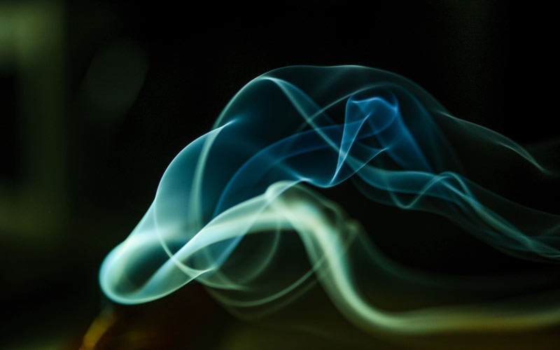 smoke, lights, curly, dark, abstract, background