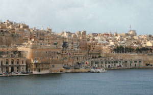 malta, valletta, senglea, panorama, south coast, sea, port