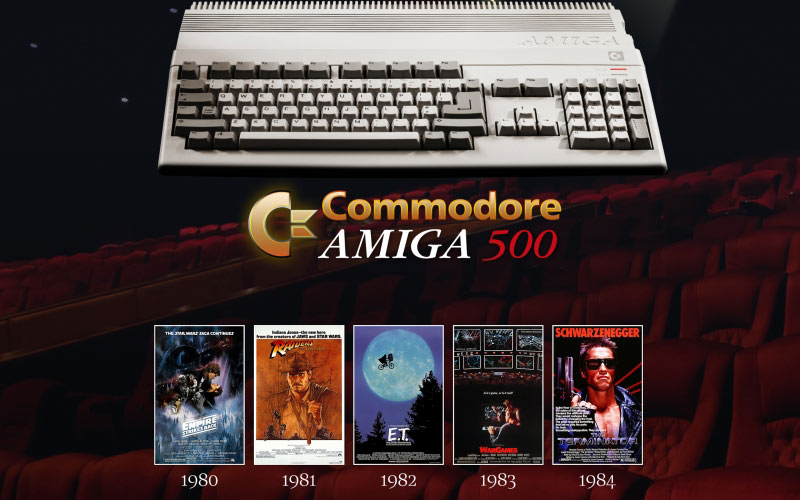 amiga posters, retro computers, old computers, retro posters, home computers, Amiga 500