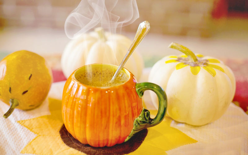 пар, осень, тыква, оранжевый, сладкий, день благодарения, хэллоуин, горячий напиток, уютный, напиток, кофе, завтрак