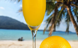 пляж, напиток, цитрусовые, крупным планом, напиток, свежий, фрукты, стакан, здравоохранение, сок, оранжевый, лето, вкусный, тропический, витамины, коктейль