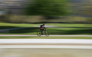 race, cyclist, bike, hurry, action, wheels, fast, road, blur, motion, biker, sport, ride, speed, velocity