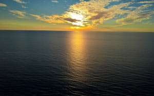 sea, horizon, sky, water, ocean, calm, sunset, morning, evening, sunlight, sunrise, clouds, dusk, coast, landscape, seascape