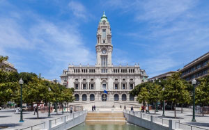 porto, city hall, portugal, architecture, europe