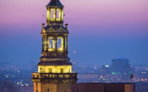 wrocław town hall tower, башня ратуши вроцлава, город, небо, вечер, башня, архитектура, польша