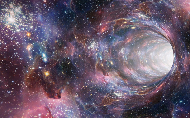 галактика, черная дыра, червоточина, путешествие во времени, портал, вихрь, пространство, деформация, вселенная, туннель, наука, телепорт, космос, время, континуум, звезды, скорость, астрономия, путешествия, туманность, технология, исследование
