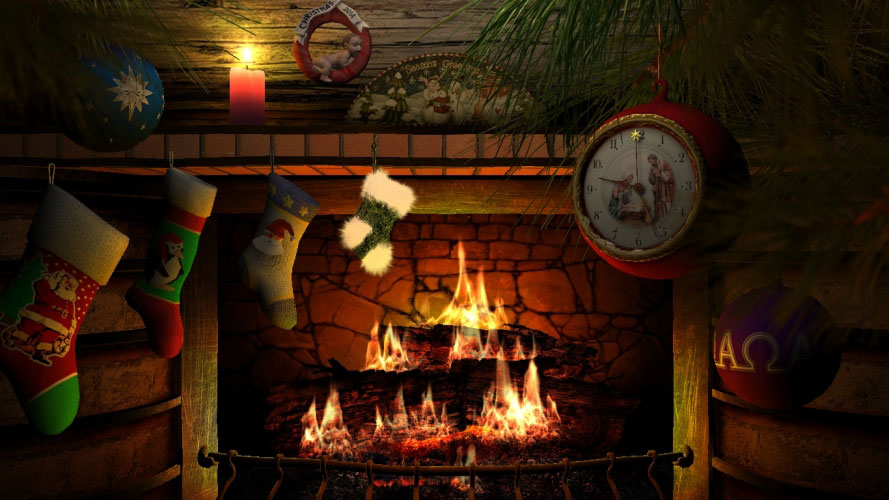 christmas, xmas, new year, holiday, fireplace