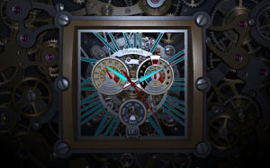 skeleton clock, clock, system information, weather, data, date, time