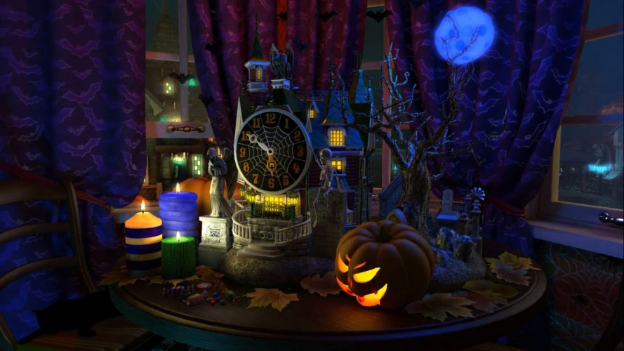 holiday, halloween, scary, decorations, festive, evening, home, house