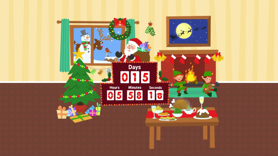 christmas countdown, christmas, xmas, new year, santa claus, countdown, time, clock, reindeer, snowman, elves