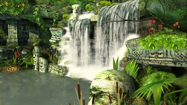 Mayan Waterfall Скриншот