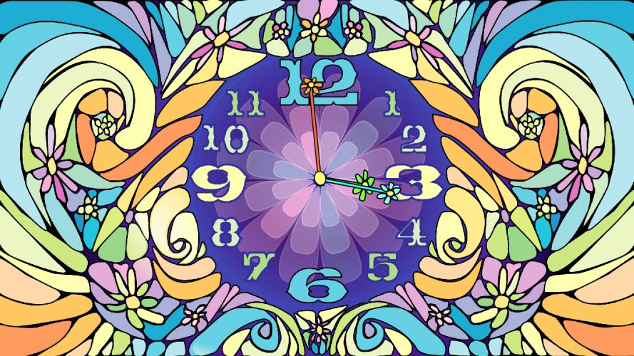 механические часы, часы, аналоговые часы, цветы, время