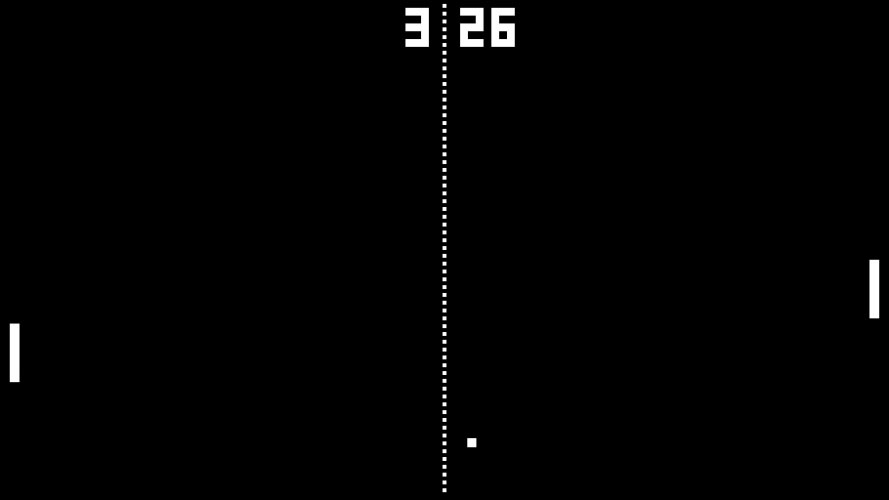pong, video game, game, clock, time