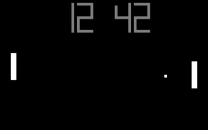 pong, video game, game, time, clock