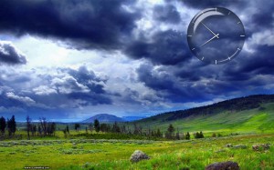 clock, analog clock, mechanical clock, nature, landscape, summer, time, field