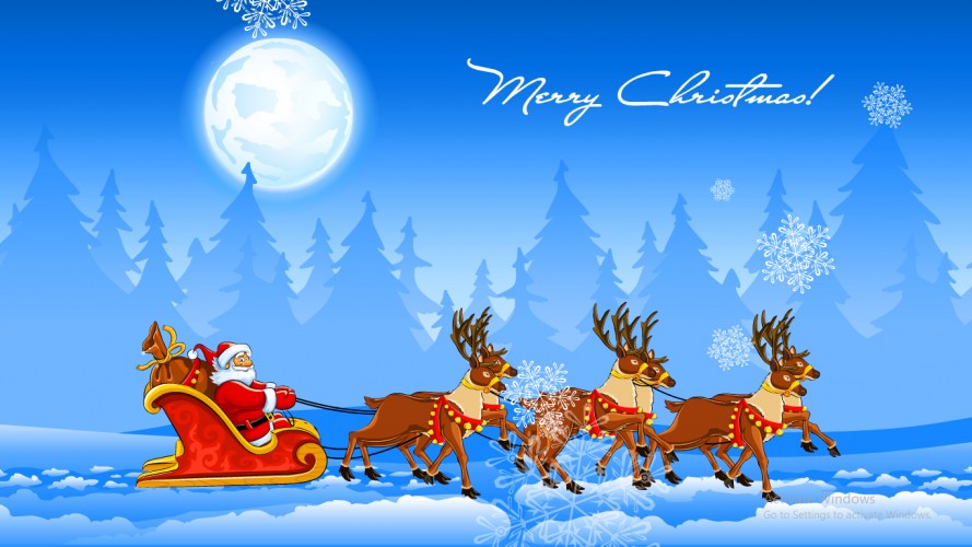 санта-клаус, дед мороз, рождество, новый год, праздник, снежинки, зима