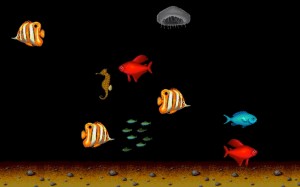 классика, ретро, рыба, под водой