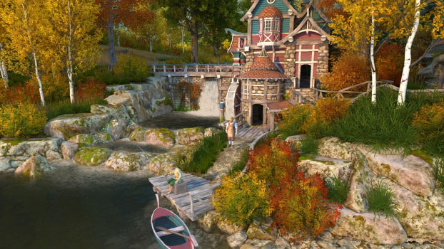 Fall Watermill Скриншот