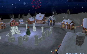 christmas, xmas, new year, forest, village, winter, snow
