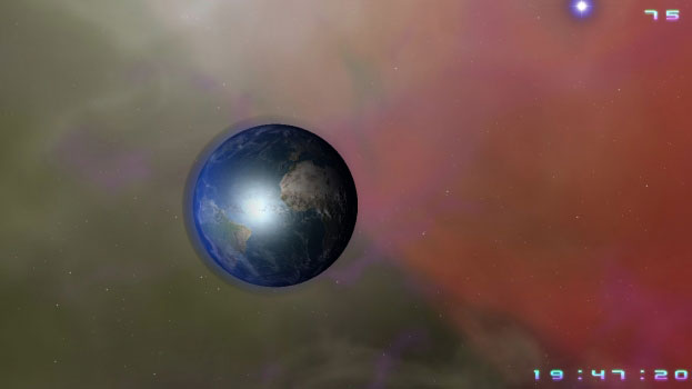 3D Space Christmas Screenshot