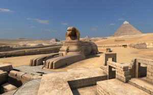 great pyramids, egypt, hot, sun, desert, sphinx