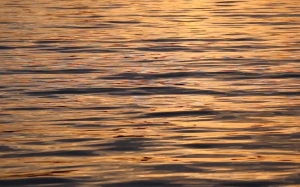 water, ripples, sunset, waves, ocean, pond, sea, lake