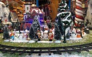 new year, holiday, toy train, playing, train, model, christmas, xmas, toy, loop, around, wagons, childhood