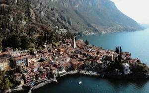 town, lake, houses, hill, mountain, aerial, alps, architecture, cloudy, coast, coastline, europe, italian, italy, landscape, lombardy, milan, nature